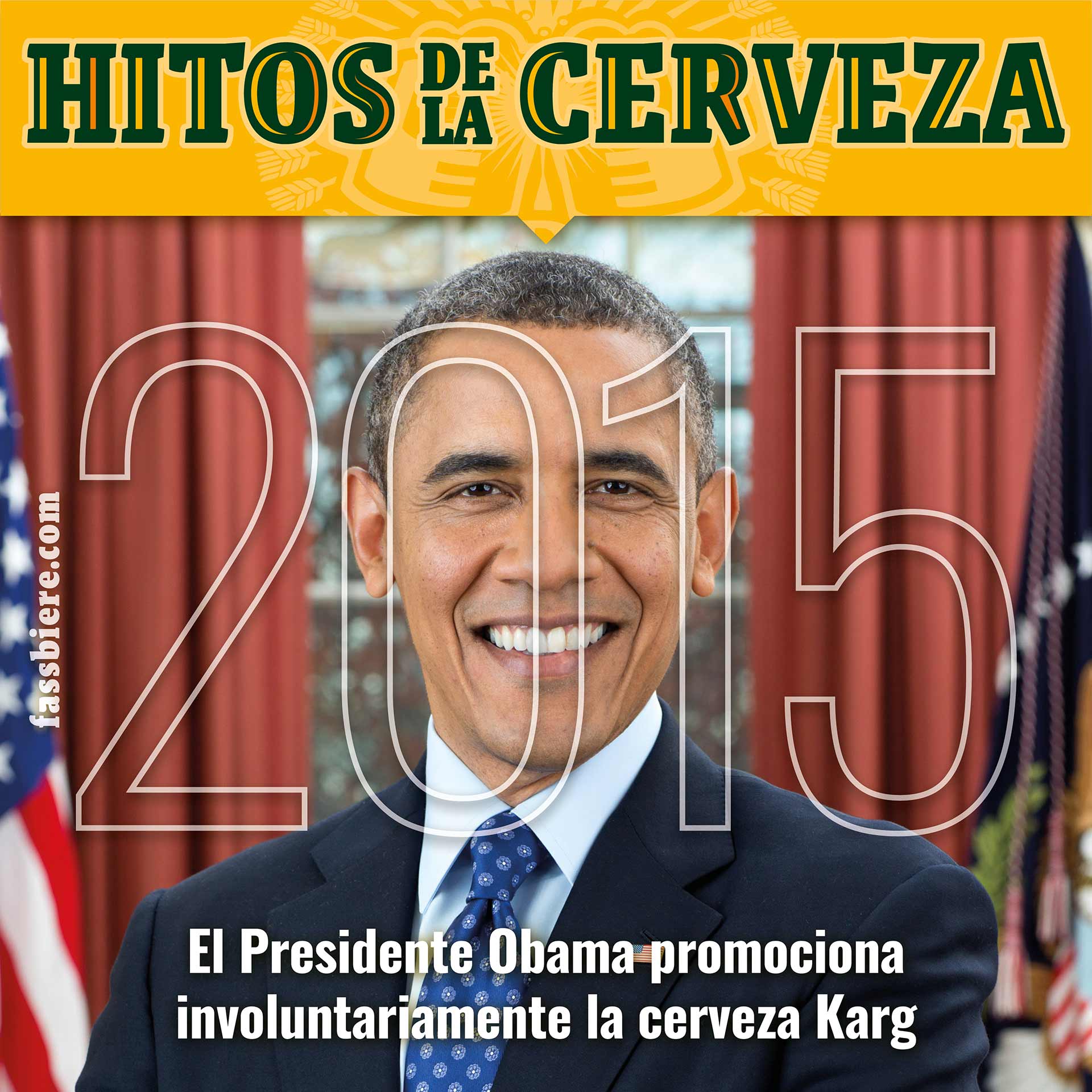 En 2015, el Presidente Obama promociona involuntariamente la cerveza bávara Karg.